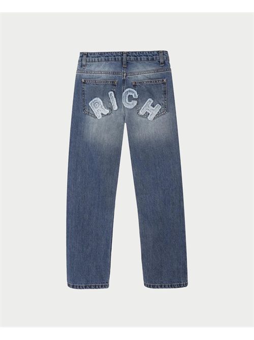 Jeans bambino John Richmond con logo sul retro JOHN RICHMOND | RBP25189JEDENIM BLUE MEDIUM